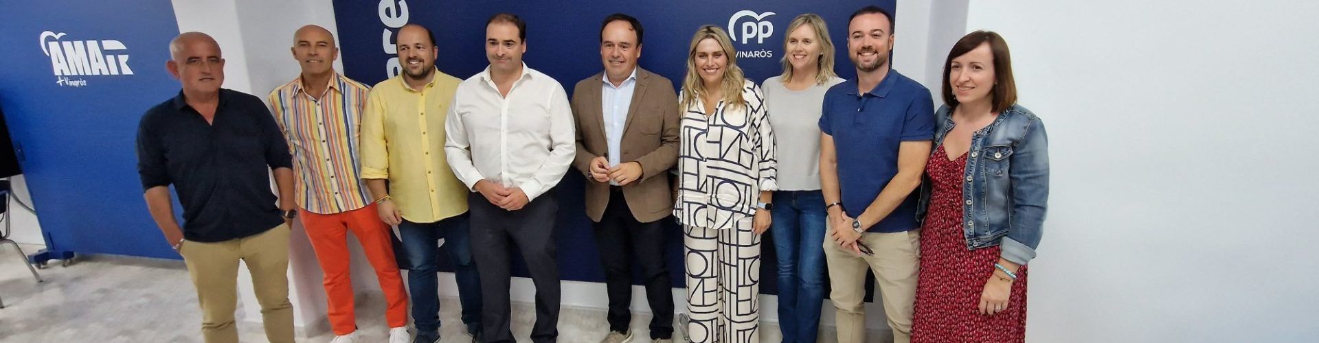 El secretario general del PPCV, Juanfran Pérez, preside en Vinaròs la primera reunión comarcal del partido