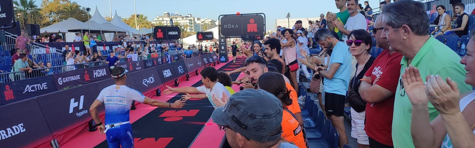 Antonio Adell, Puchi, en el segundo evento más multitudinario de Europa de Ironman, en Calella