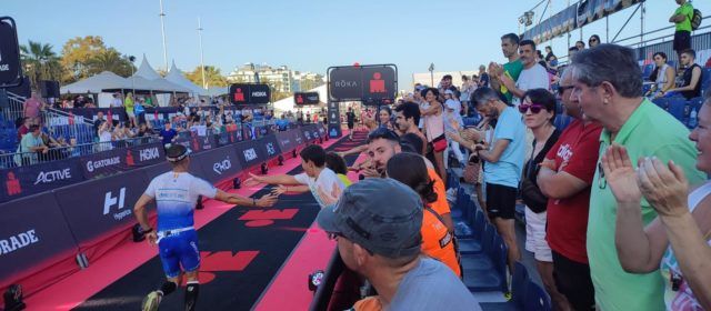 Antonio Adell, Puchi, en el segundo evento más multitudinario de Europa de Ironman, en Calella