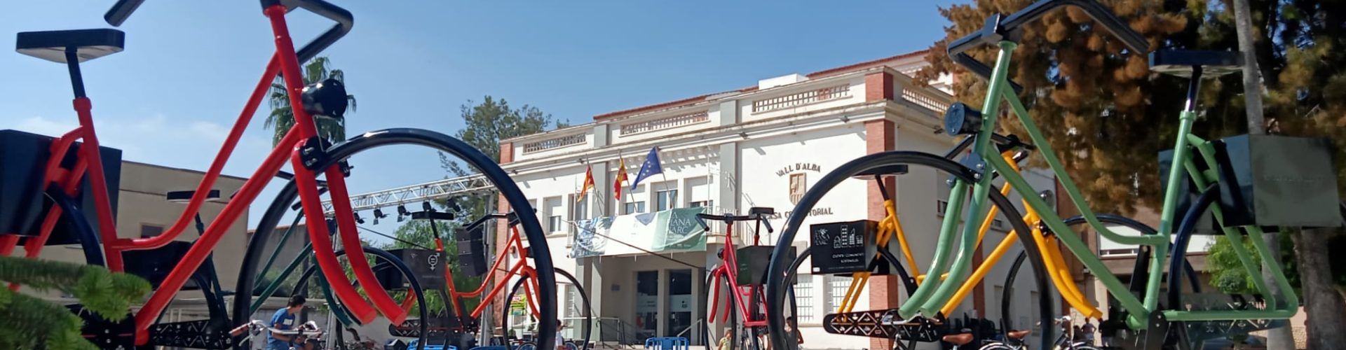 Bicicletes gegants a la Plana de l’Arc