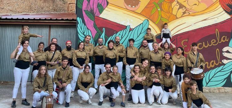 La Muixeranga dels Ports al festival contra el despoblament de Allepuz