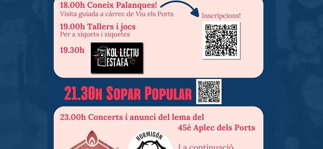 Ja està ací el primer proaplec de l’Aplec dels Ports