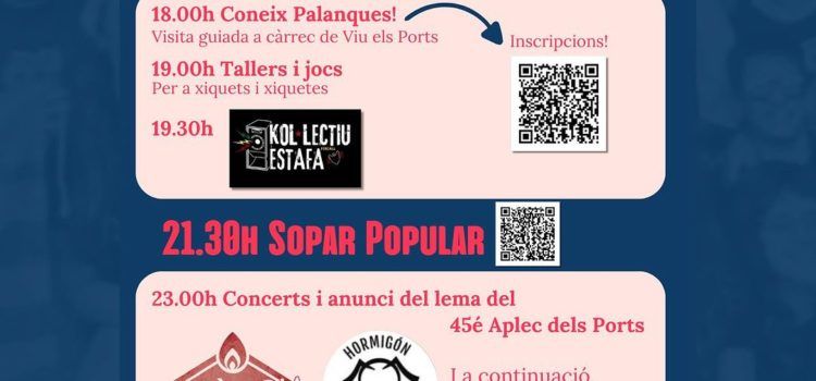 Ja està ací el primer proaplec de l’Aplec dels Ports