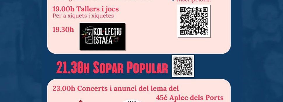 Ja està ací el primer proaplec de l’Aplec dels Ports