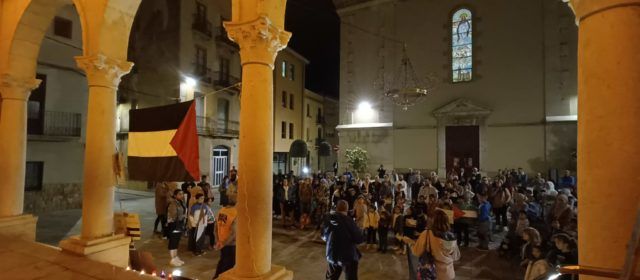 Concentració en suport de Palestina a Amposta