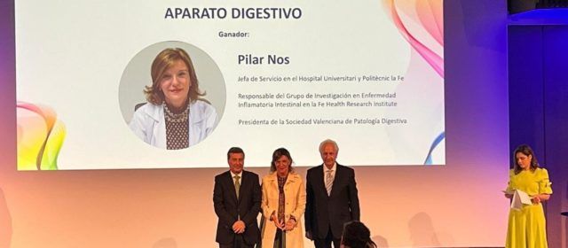 Pilar Nos, de Vinaròs, cap de digestiu de La Fe, rep l’únic guardó valencià dels premis per als metges amb millor reputació d’Espanya