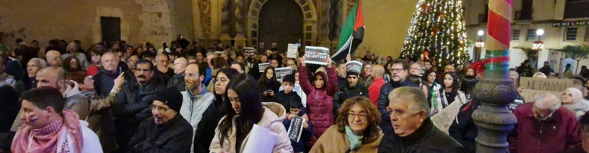 Vídeo i fotos de la concentració en solidaritat amb el poble palestí