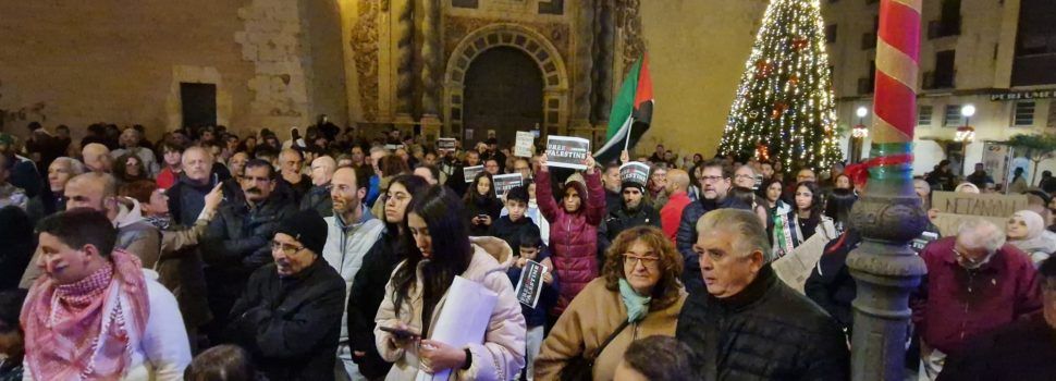 Vídeo i fotos de la concentració en solidaritat amb el poble palestí