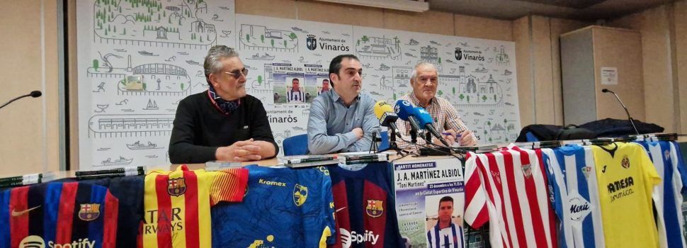 El 23 de desembre, partit benèfic en homenatge a J.A.Martínez Albiol