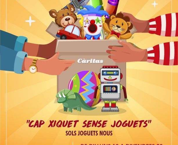 Cáritas Vinaròs inicia les campanyes “Cap xiquet sense joguets” i de recollida d’aliments