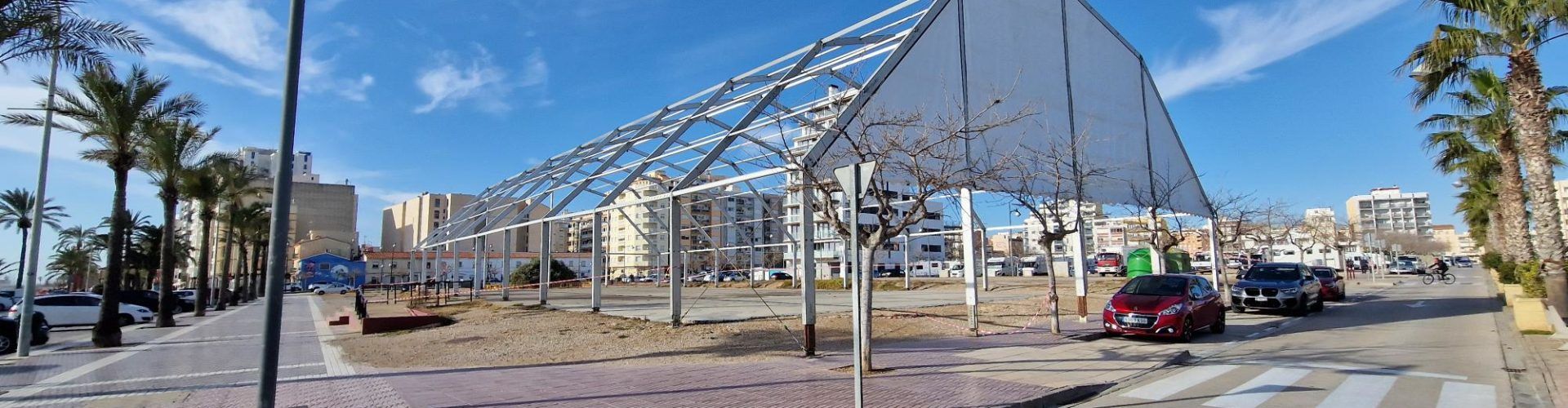 La carpa del Carnaval pren forma