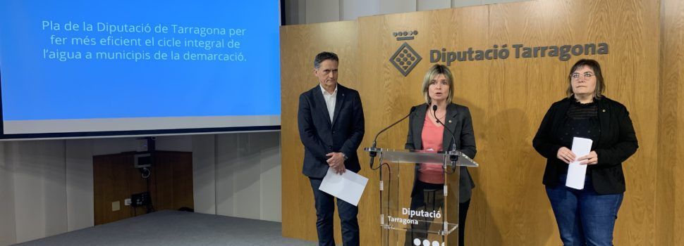 La Diputació de Tarragona presenta un pla per a les pèrdues d’aigua a les xarxes públiques de 120 municipis