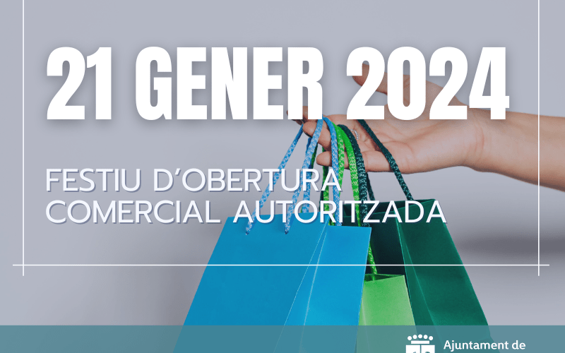 Els comerços vinarossencs podran obrir el diumenge 21 de gener