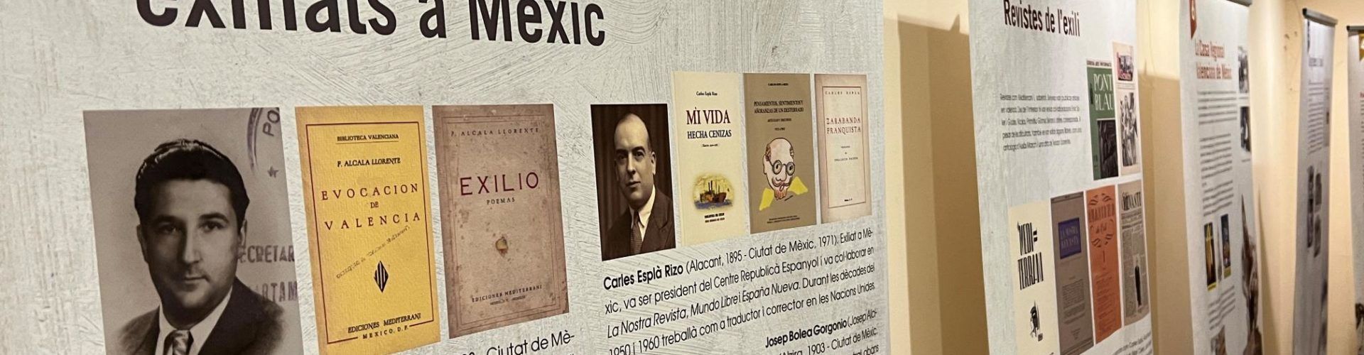 La Biblioteca Municipal acull l’exposició “Escriptors valencians de l’exili”