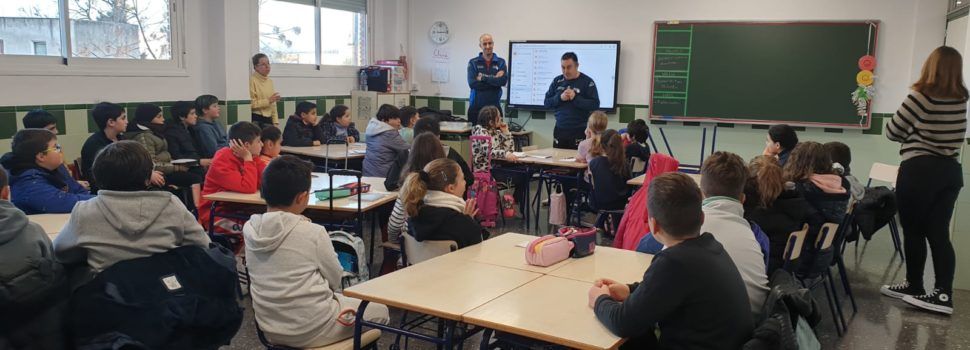 Els pilotaires Pedro López i Carlos Salmeron visiten l’Assumpció