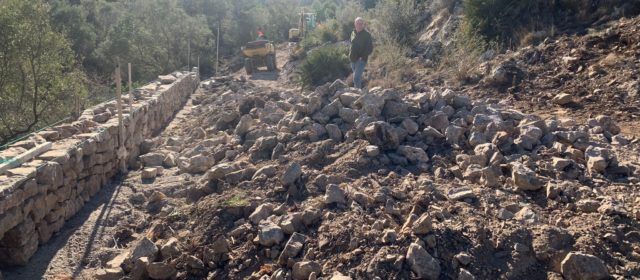 El nou accés al castell Polpis a Santa Magdalena va prenent forma