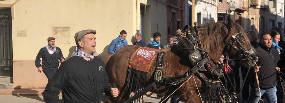 Santa Magdalena inicia Sant Antoni amb ‘l´Entrà’ del Pi dels Quintos i Quintes 