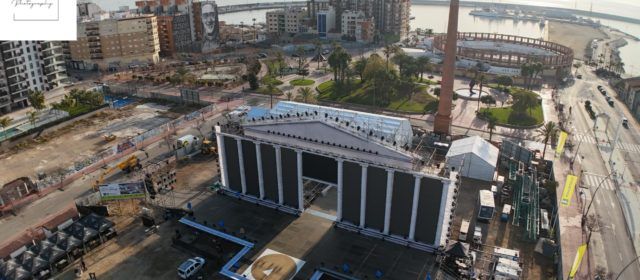 Fotos des de dron de l’escenari de la gala de reines