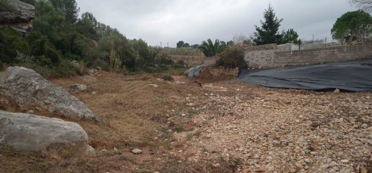La Brigada EMERGE realitza tasques de desbrossament al barranc de la Tossa de Càlig