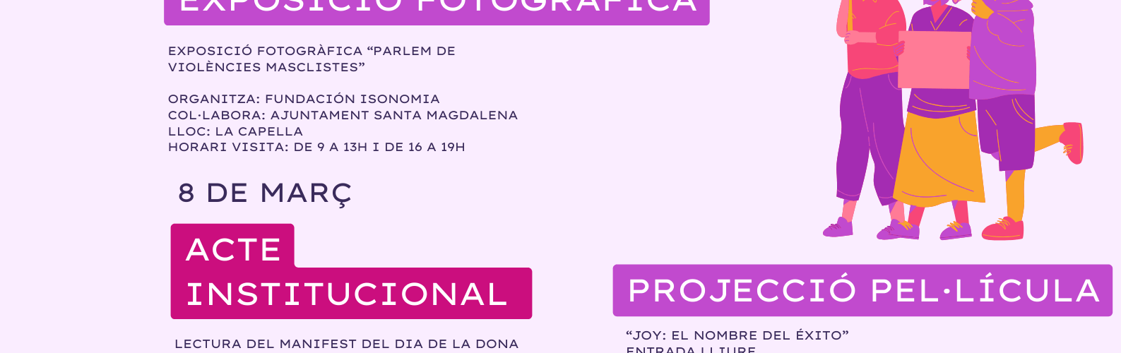 Santa Magdalena celebra el Mes de la Dona amb una variada programació