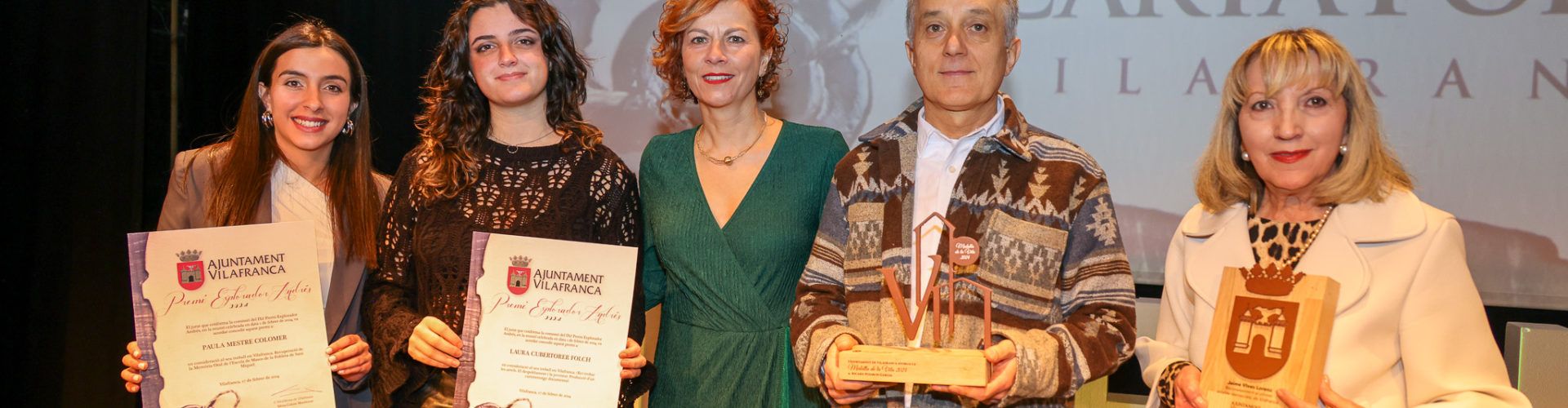 Vilafranca entrega la Medalla de la Vila, el premi d’investigació Explorador Andrés i fa un reconeixement pòstum al primer alcalde democràtic