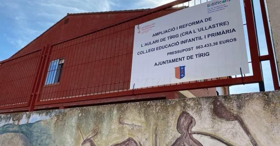 Tírig adjudica la reforma del col·legi per 563.433 euros