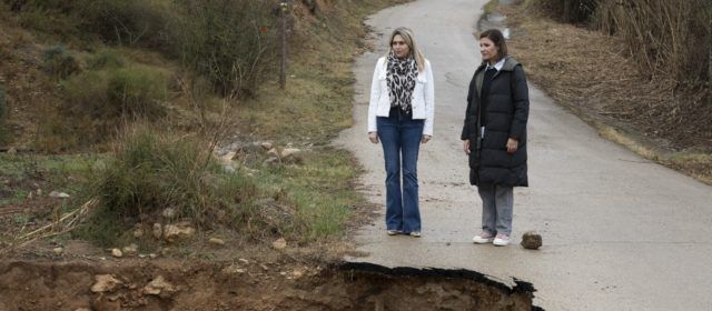 La presidenta de la Diputació visita Canet lo Roig, on s’endreçaran camins i barrancs que van patir desperfectes pels aiguats del novembre de 2022