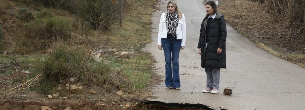 La presidenta de la Diputació visita Canet lo Roig, on s’endreçaran camins i barrancs que van patir desperfectes pels aiguats del novembre de 2022