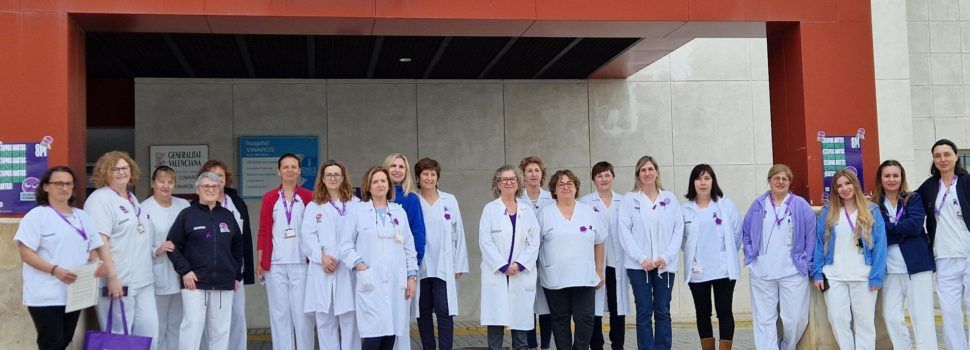 Concentración de enfermeras en Vinaròs por el 8 de marzo