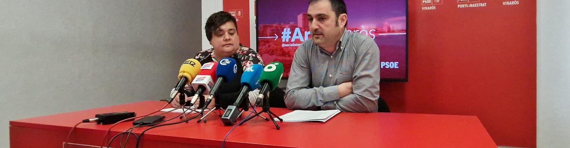 Roda de premsa del PSPV Vinaròs per valorar el congrés de Benicàssim