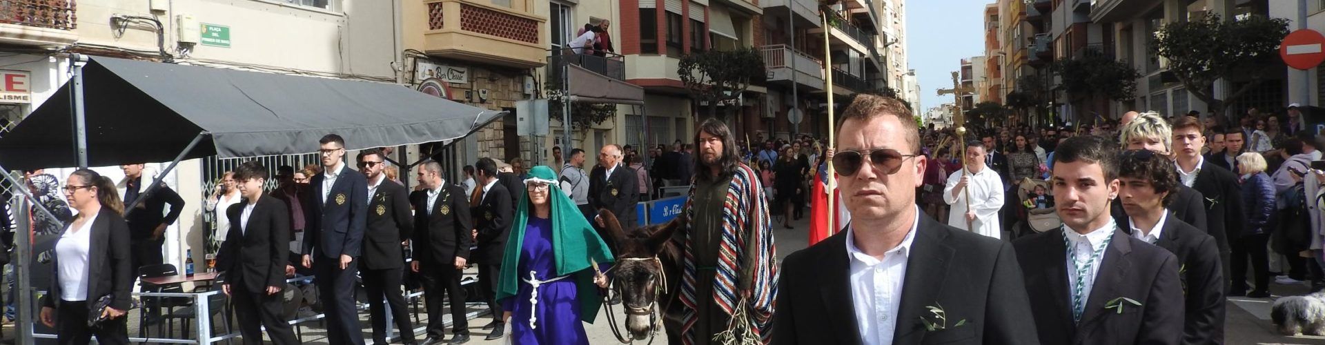 Setmana Santa: Benedicció de Rams amb la “Borriquilla” de Santa Magdalena i la pàrroquia Assumpció