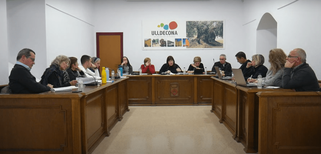 Sessió ordinària del ple municipal d’Ulldecona corresponent al mes de març
