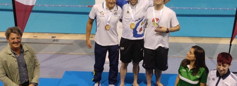 Sergi Castell, medalla d’or en 1.500 lliures en el Campionat d’Espanya FEDDI de natació adaptada