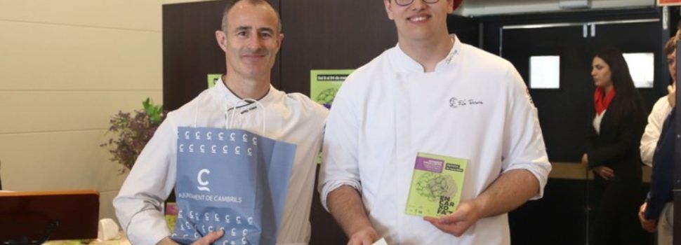 David Ortega, del CIPFP de Benicarló, primer premi  del concurs de cuina de Cambrils