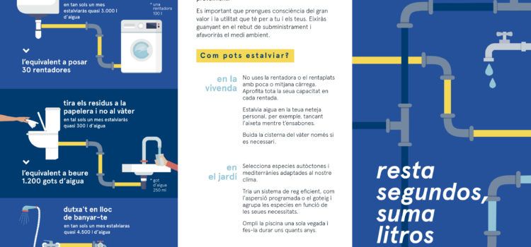 L’Ajuntament engega una campanya per a promoure el consum responsable de l’aigua