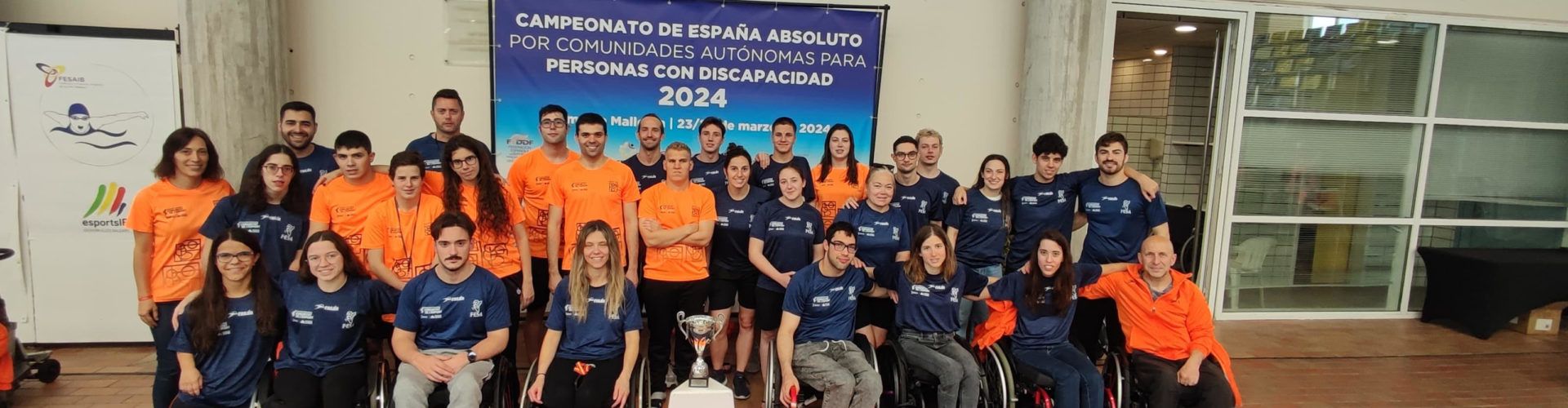 El vinarocense Sergi Castell, en el Campeonato de España de natación por Comunidades Autónomas para personas con discapacidad