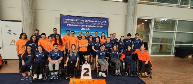 El vinarocense Sergi Castell, en el Campeonato de España de natación por Comunidades Autónomas para personas con discapacidad