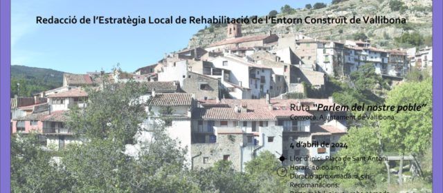 Vallibona engega un procés participatiu per a rehabilitar el seu entorn
