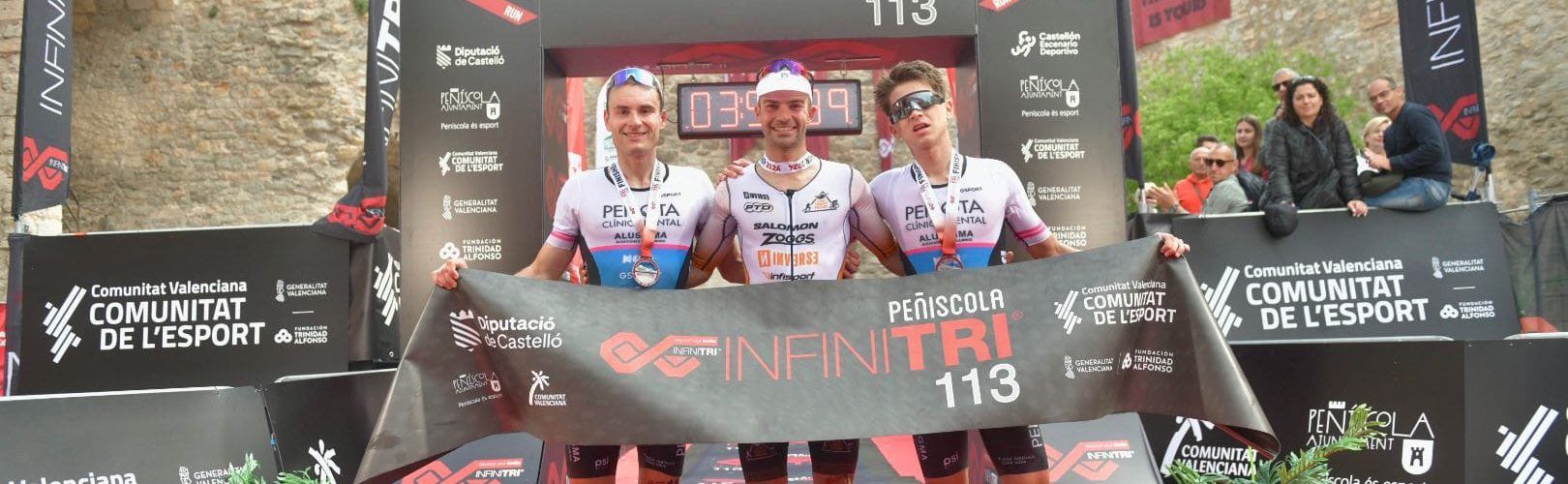 Jordi Montraveta se convierte en tetracampaón del Infinitri 113 Triathlon Peñíscola, ganado por la belga Zoe Leursen categoría femenina
