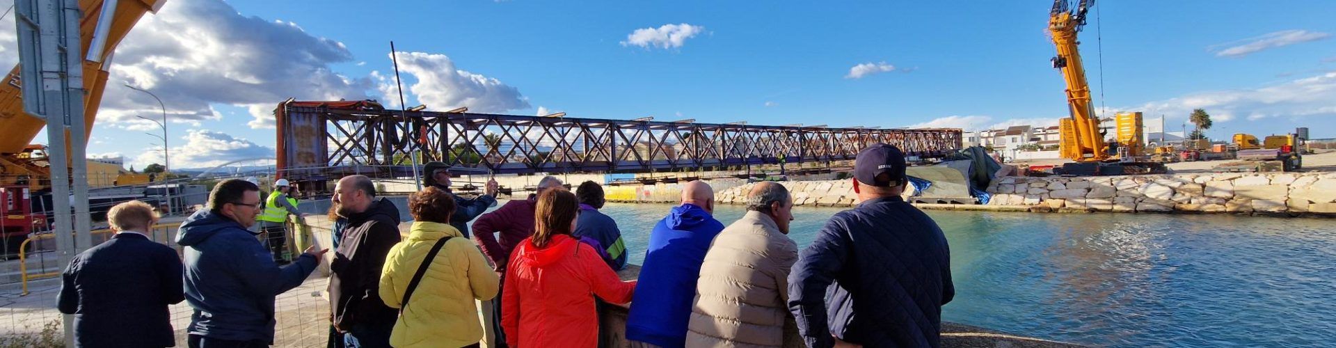 L’estructura metàl·lica de la passarel·la es retirarà demà dimecres