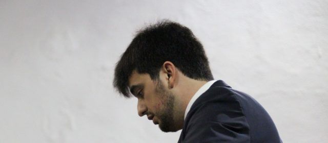 L’ampostí Àlex Rodríguez, nou director de la banda simfònica de La Alianza, i Sofia Zarzoso, de la jove orquestra