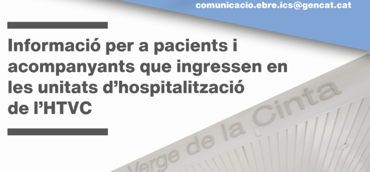 L’HTVC potencia el projecte d’acollida per a millorar l’experiència de les persones ateses