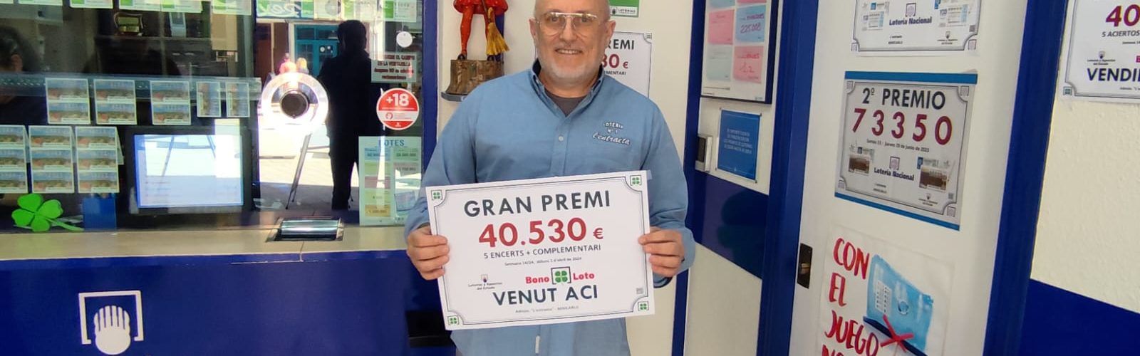 Bonoloto de 40.530 euros a Benicarló