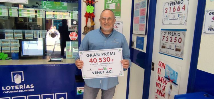 Bonoloto de 40.530 euros a Benicarló