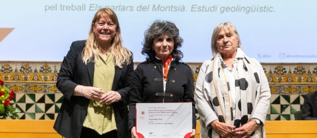 L’IEC premia un treball de la canareva Àngela Buj, professora a l’institut d’Ulldecona