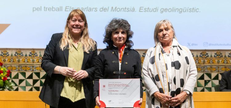 L’IEC premia un treball de la canareva Àngela Buj, professora a l’institut d’Ulldecona