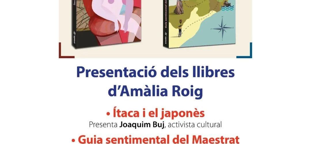 Doble presentació de llibres a Alcanar d’Amàlia Roig Blasco
