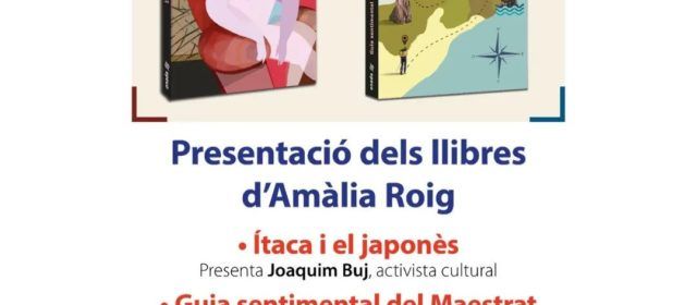 Doble presentació de llibres a Alcanar d’Amàlia Roig Blasco