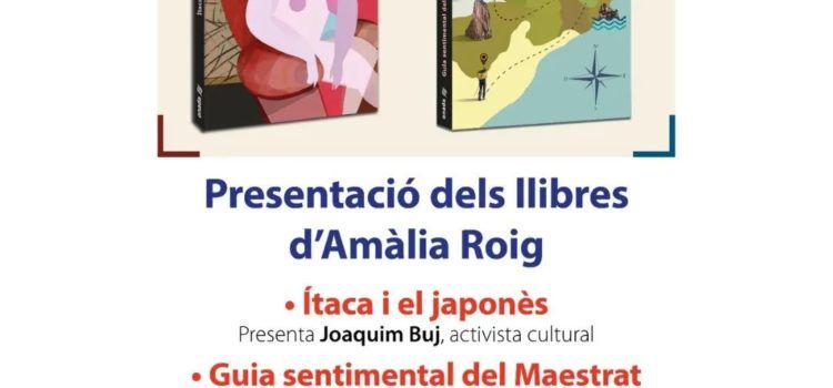 Doble presentació de llibres a Alcanar d’Amàlia Roig Blasco