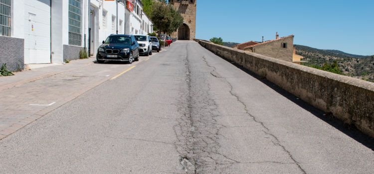 L’Ajuntament de Morella asfaltarà la carretera de Castelló al tram exterior al portal de Sant Mateu
